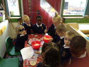 Baking our yummy cakes!