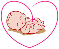 new-born-baby-line-art-love-heart-design-55851603