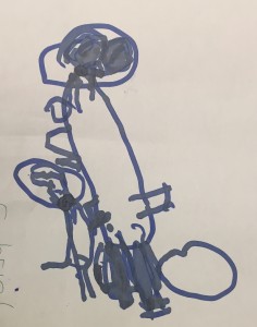 Gabriel's Dinosaur Drawing