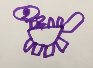 Ruby's Dinosaur Drawing
